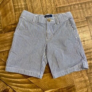 POLO Ralph Lauren boys seersucker blue shorts size 4T
